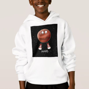 Planet Mars und Sterne Hoodie