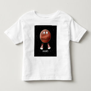 Planet Mars und Sterne Kleinkind T-shirt