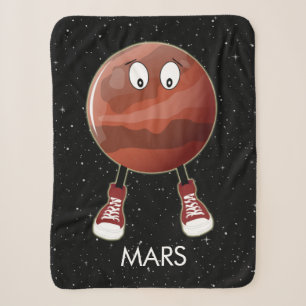 Planet Mars und Sterne Sherpadecke
