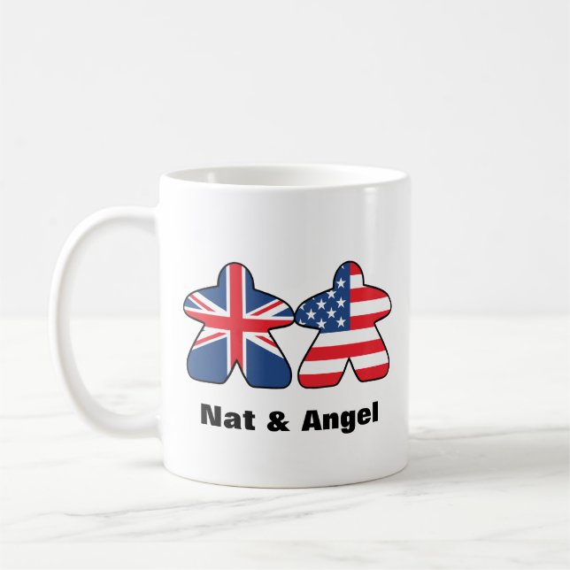 Planet Meeple Pals, UK & US Tasse (Links)