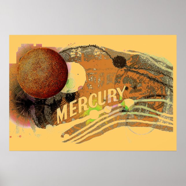 Planet Mercury Poster (Vorne)