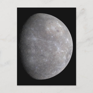 Planet Merkur im Weltraum Postkarte