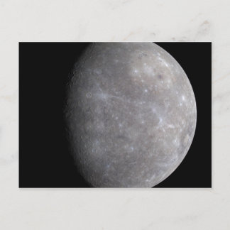 Planet Merkur im Weltraum Postkarte