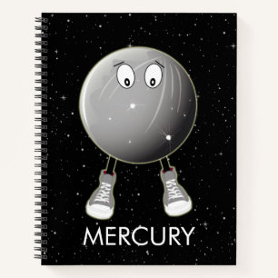 Planet Merkur & Stars Notizbuch