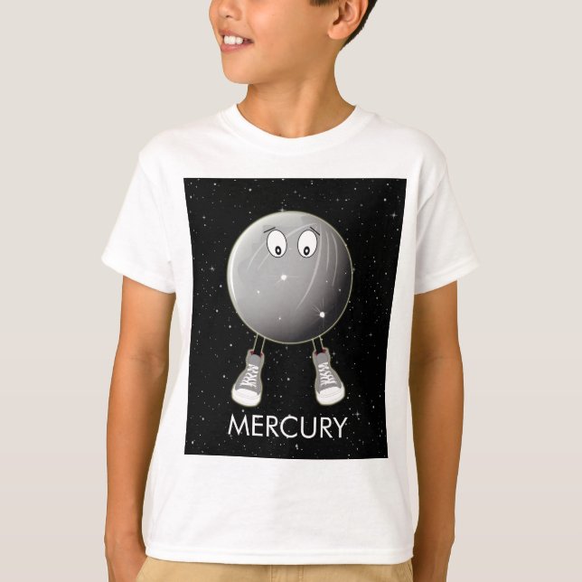 Planet Merkur & Stars T-Shirt (Vorderseite)