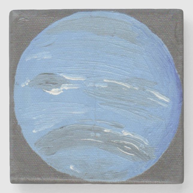 Planet Neptun Steinuntersetzer (Vorderseite)