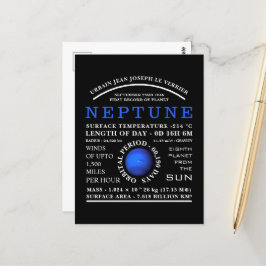 Planet Neptune Detaillierte Astronomie Postkarte