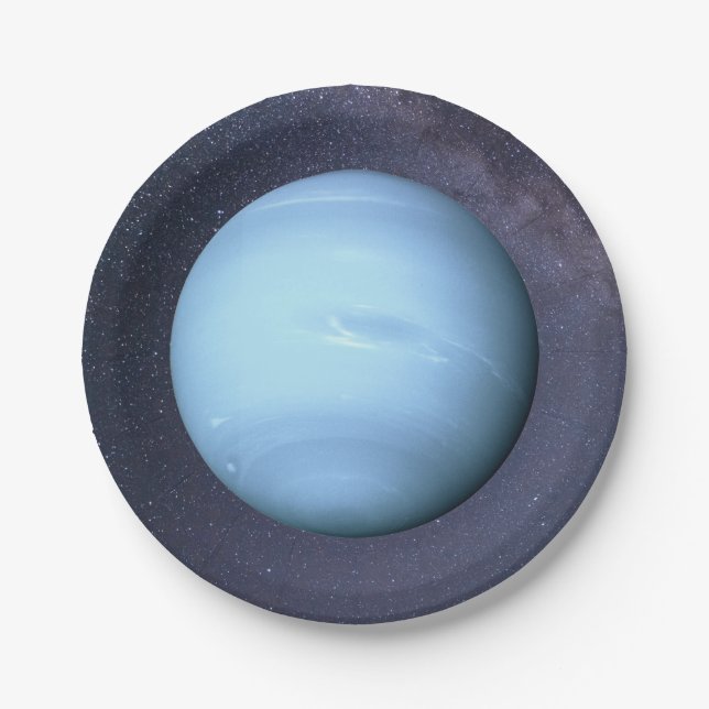 Planet Neptune Pappteller (Vorderseite)