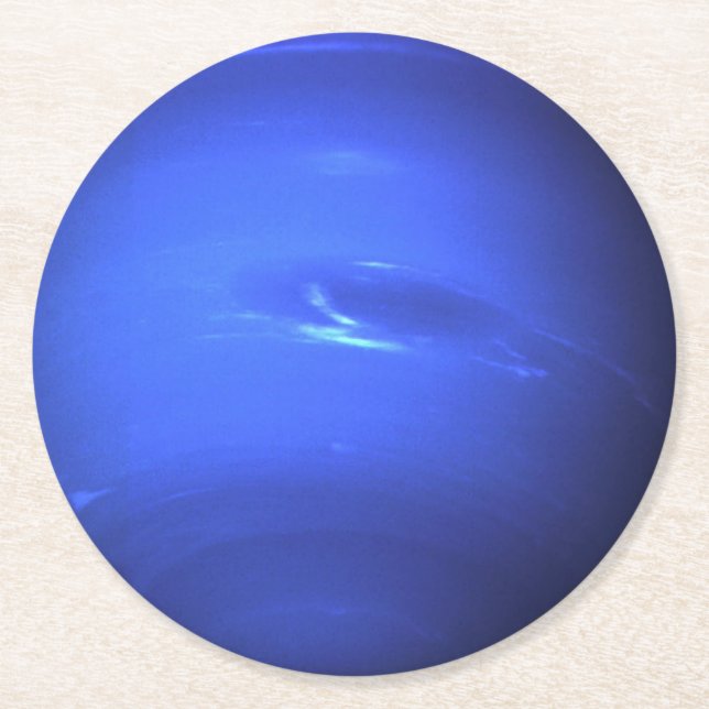 Planet Neptune Round Paper Untersetzer (Vorderseite)