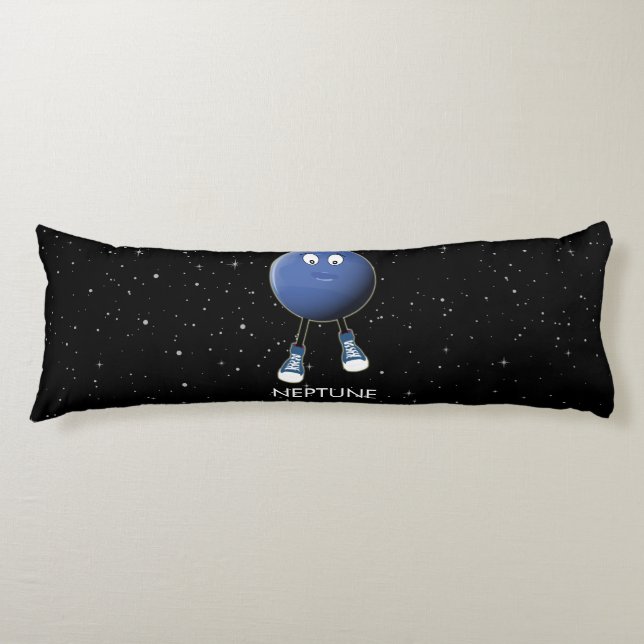 Planet Neptune & Stars Seitenschläferkissen (Vorderseite)
