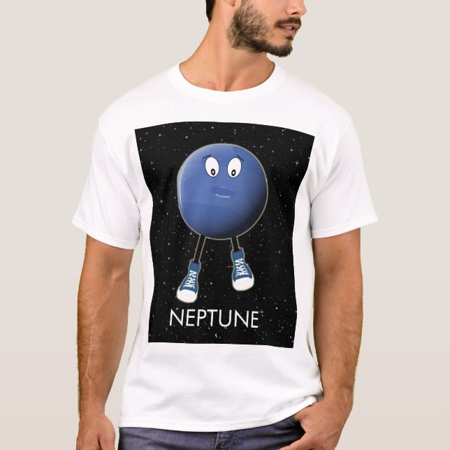 Planet Neptune & Stars T-Shirt (Vorderseite)