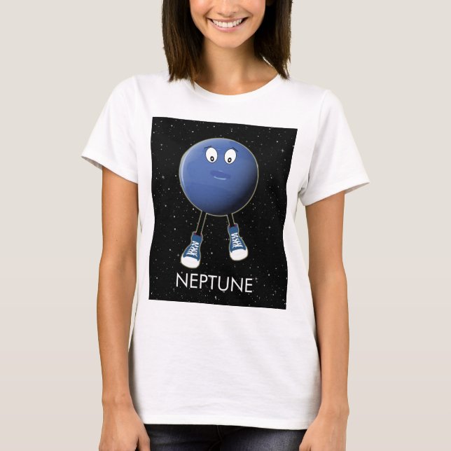 Planet Neptune & Stars T-Shirt (Vorderseite)