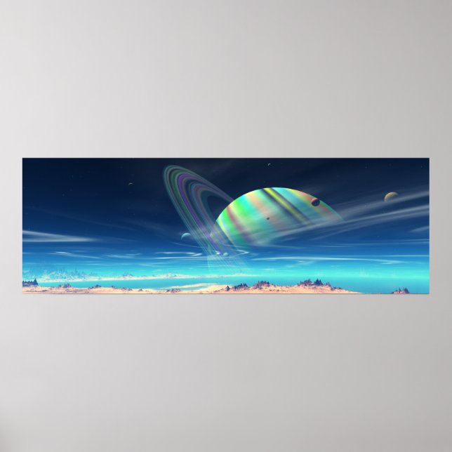 Planet Newerades Panorama Poster (Vorne)