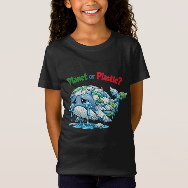 Planet oder Plastik? Rette den Ozean-Wal. T-Shirt (Vorderseite)