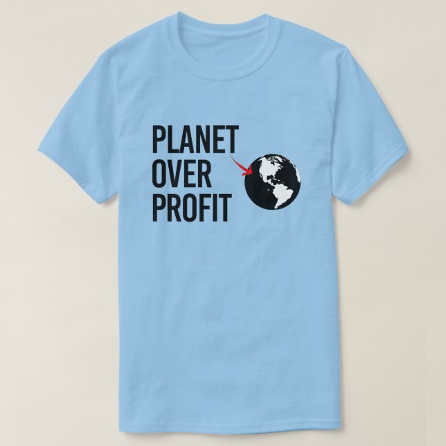 Planet-over-Profit T-Shirt (Design vorne)