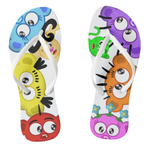 Planet PeekABoo mit The Flüchtige Blick-A-Boo Cre Flip Flops