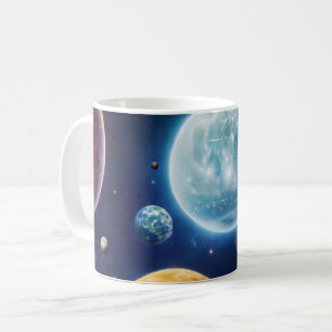Planet-Planet-Zusammenstellungen und -Tasse Kaffeetasse