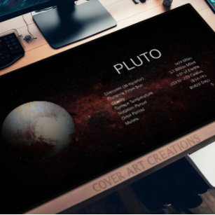 Planet Pluto Astronomie Schreibtischunterlage