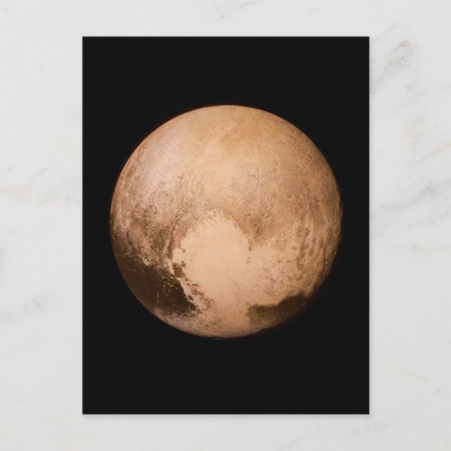 PLANET PLUTO - HABEN EIN HERZ! (Sonnensystem) ~ Postkarte (Vorderseite)