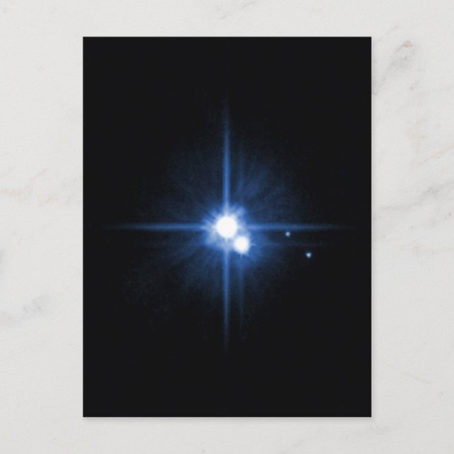 Planet Pluto Mond Charon NASA Postkarte (Vorderseite)