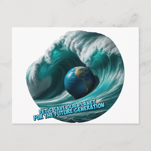 Planet Postkarte (Vorderseite)