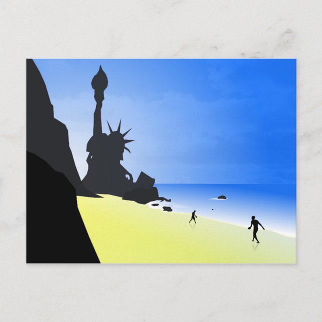 Planet-Postkarte Postkarte (Vorderseite)