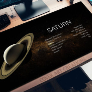 Planet Saturn Astronomie Schreibtischunterlage
