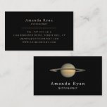 Planet Saturn, Astronomie Visitenkarte<br><div class="desc">Planet Saturn,  Astronomie Visitenkarten vom Business Card Store.</div>