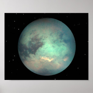 Planet Saturn Mondtian Poster