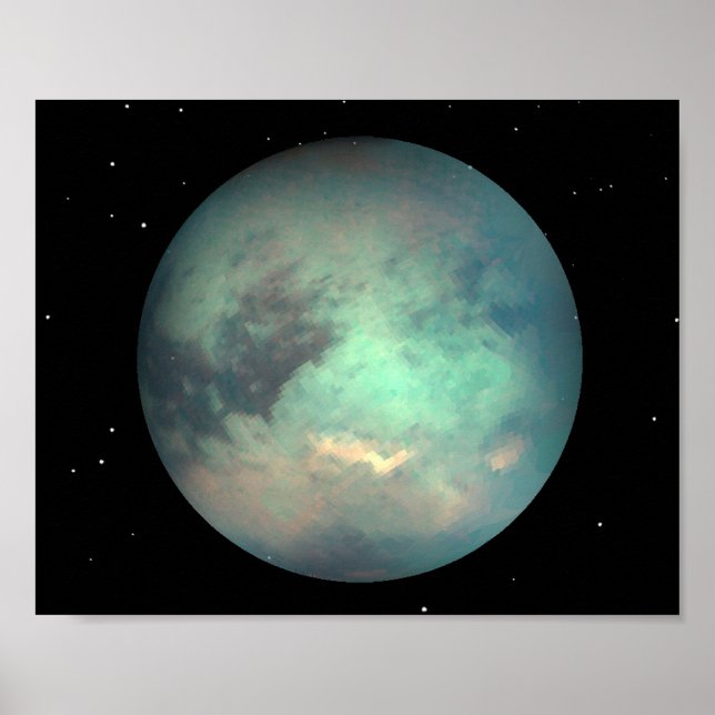 Planet Saturn Mondtian Poster (Vorne)