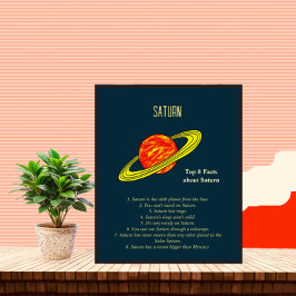 Planet Saturn Poster