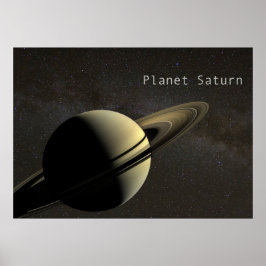 Planet Saturn Poster
