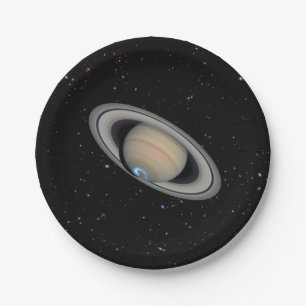 Planet Saturn Starry Sky Pappteller