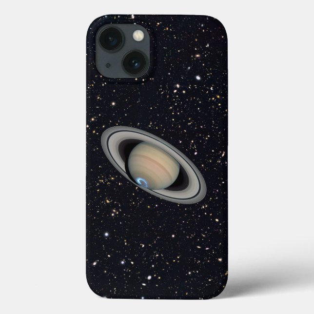 Planet Saturn Sternenhimmel Case-Mate iPhone Hülle (Rückseite)
