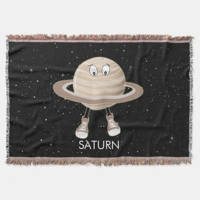 Planet Saturn und Sterne Decke (Vorderseite)