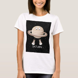 Planet Saturn und Sterne T-Shirt