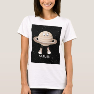 Planet Saturn und Sterne T-Shirt