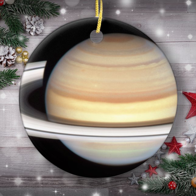 Planet Saturn Weihnachtsbaum Keramik Ornament (Von Creator hochgeladen)