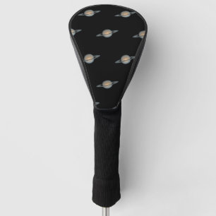 Planet Saturn Weltraummuster Golf Headcover