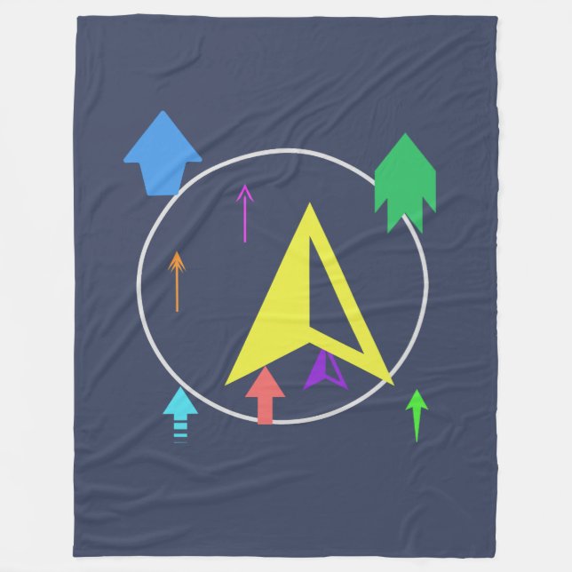 Planet space objects fleecedecke (Vorderseite)