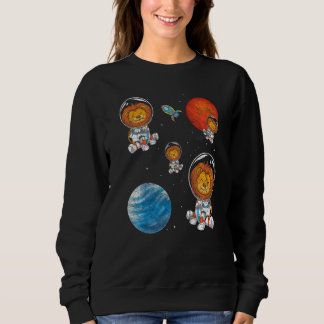 Planet Space Travel Rocket Africa Animal Astronaut Sweatshirt