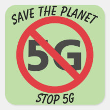 Planet speichern, 5G-Aufkleber anhalten