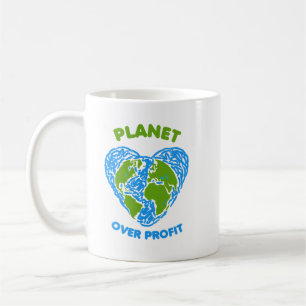 Planet über Gewinn Kaffeetasse