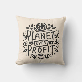 Planet über Gewinn Kissen