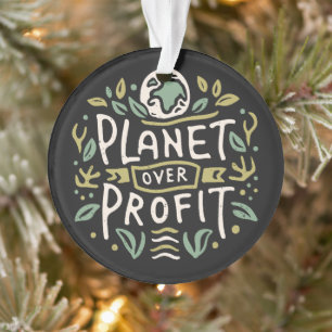 Planet über Gewinn Mutter Erde grüne Ästhetik Ornament