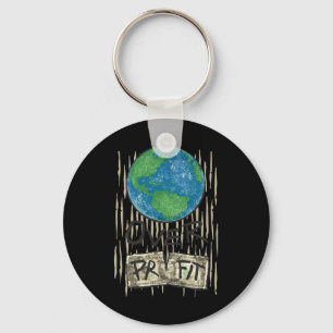 Planet über gewinnbringendes Shirt Naturumweltschü Schlüsselanhänger