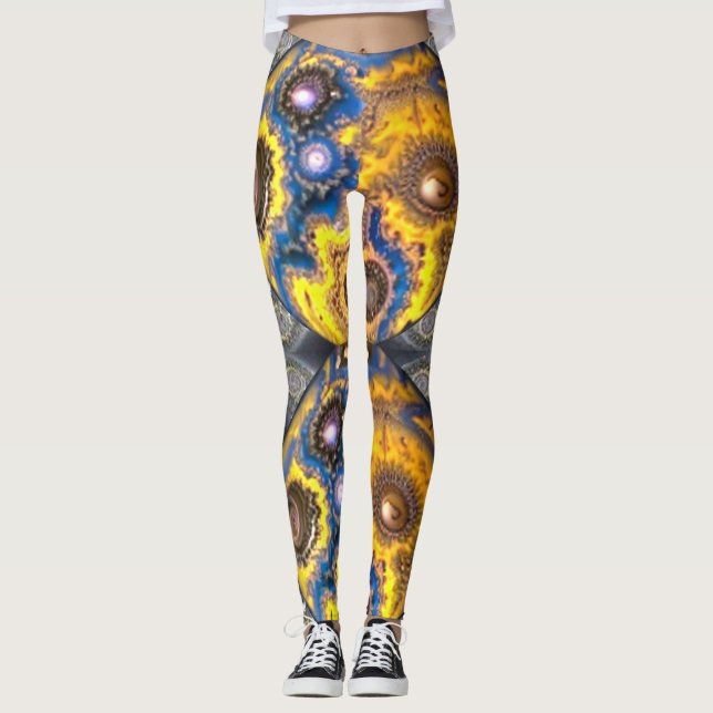 Planet und Supernova Leggings (Vorderseite)