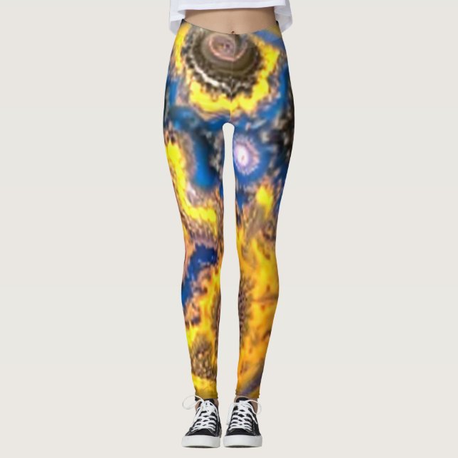 Planet und Supernova Leggings (Vorderseite)
