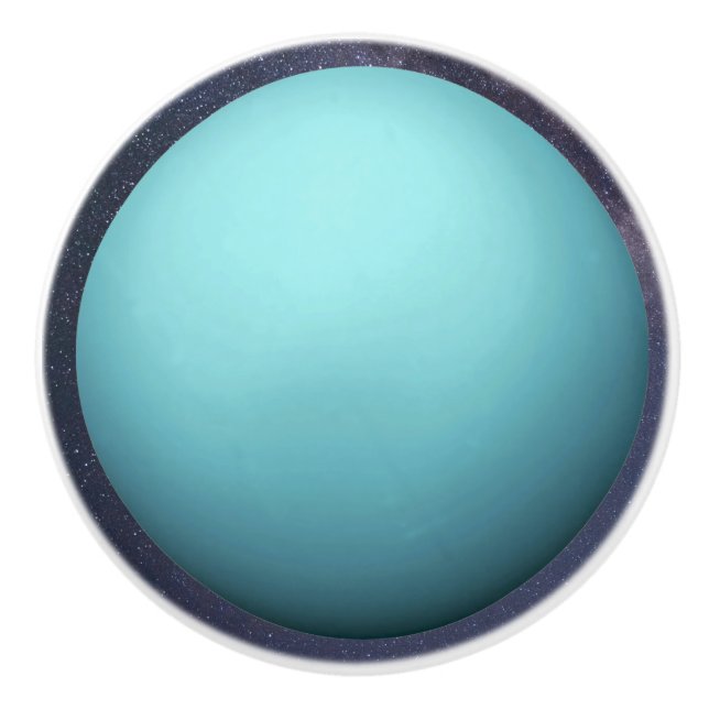 Planet Uranus Keramikknauf (Vorderseite)