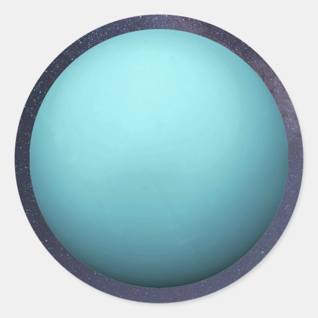 Planet Uranus Klassischer Rundaufkleber Runder Aufkleber (Vorderseite)